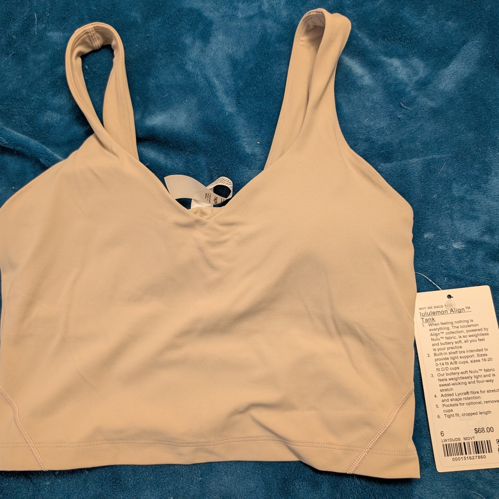 lululemon athletica Women's Cream Sports Bra